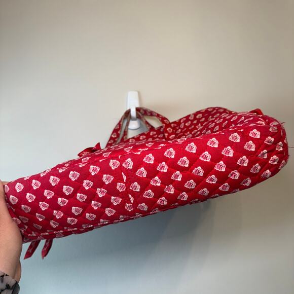 Vera Bradley Nantucket Red Cotton Quilted Computer Laptop Bag Case - Picture 4 of 11